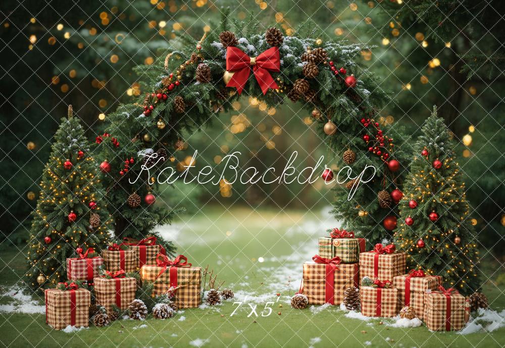 Kate Christmas Arch Gift Boxes Forest Backdrop Designed by Emetselch -UK