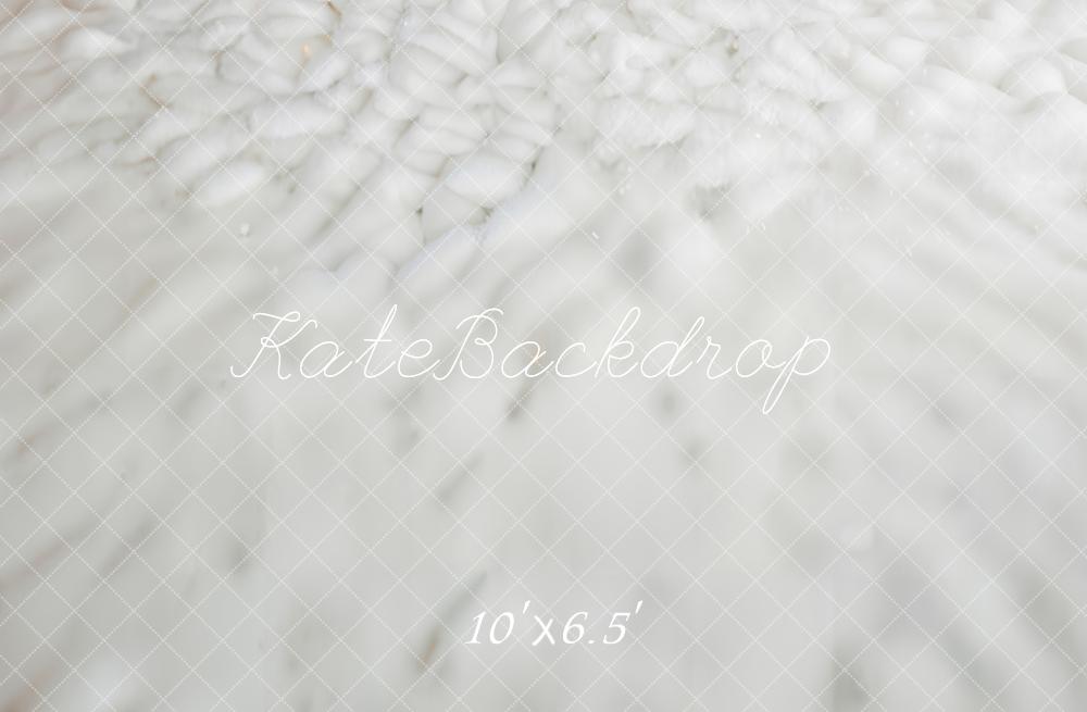 Kate Snow Ground White Floor Fleece Backdrop Designed by Emetselch -UK