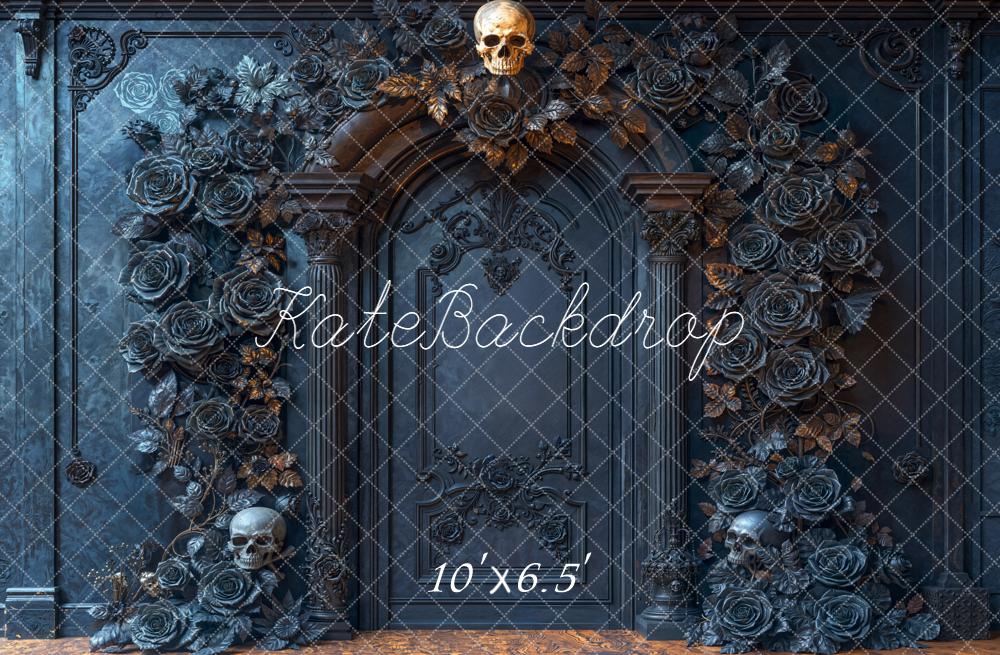 Kate Halloween Skull Gothic Arch Backdrop Designed by Emetselch -UK