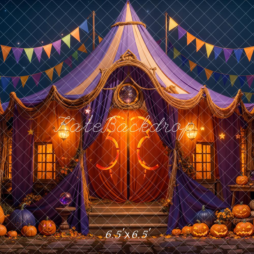 Kate Halloween Night Enchanted Tent Backdrop Designed by Emetselch -UK