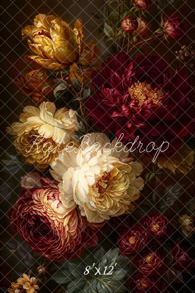 Kate Fine Art Dark Flower Backdrop Designed by Emetselch -UK