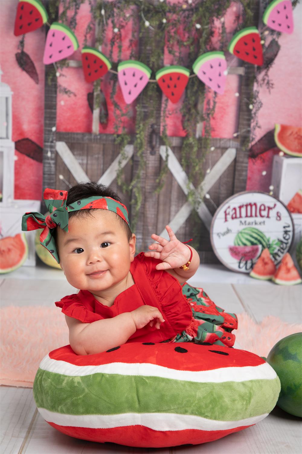 Kate Summer Watermelon Backdrop Designed by Mandy Ringe Photography