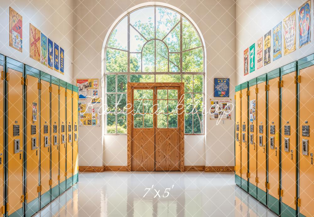 Kate Back To School Lockers Corridor Backdrop Designed by Emetselch -UK