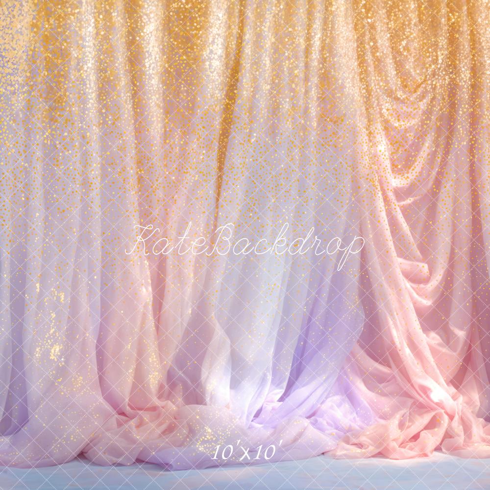 Kate Glitter Ombre Draped Backdrop Designed by Emetselch -UK