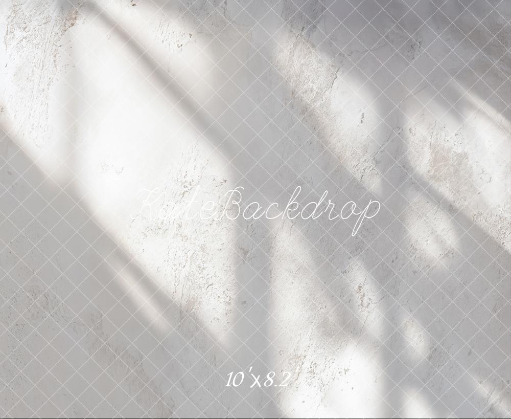 Kate White Textured Wall Shadows Fleece Backdrop Designed by Emetselch