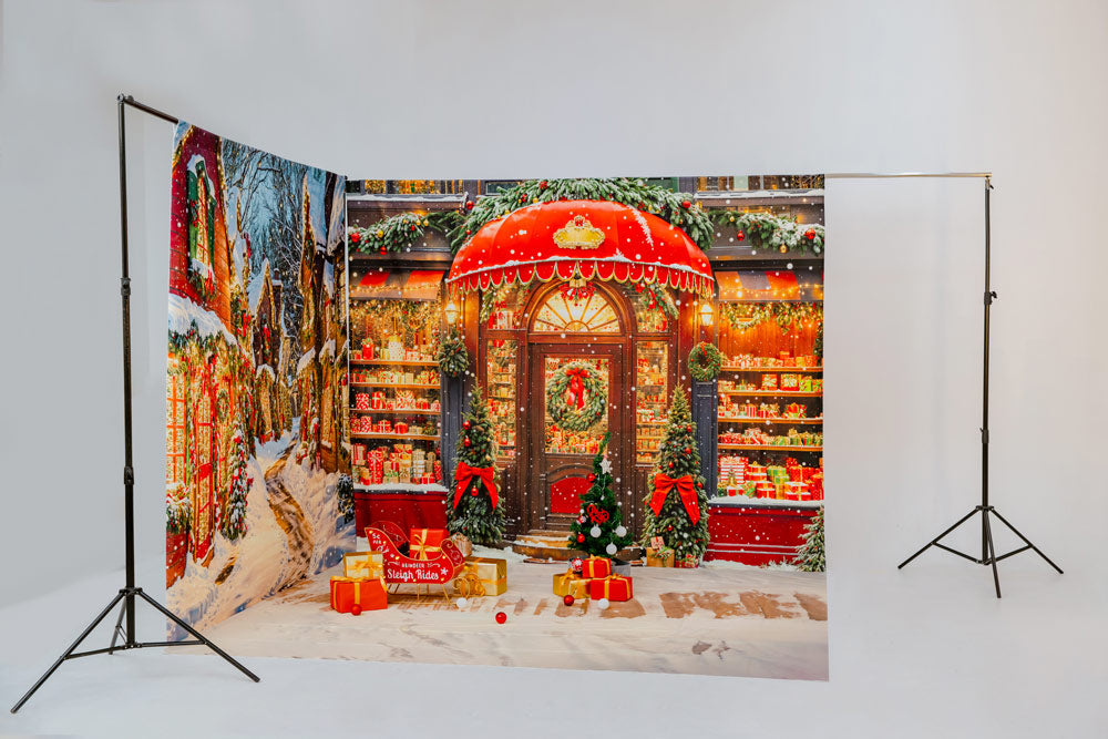 Kate Christmas Gifts Shop Snowy Village Room Set -UK
