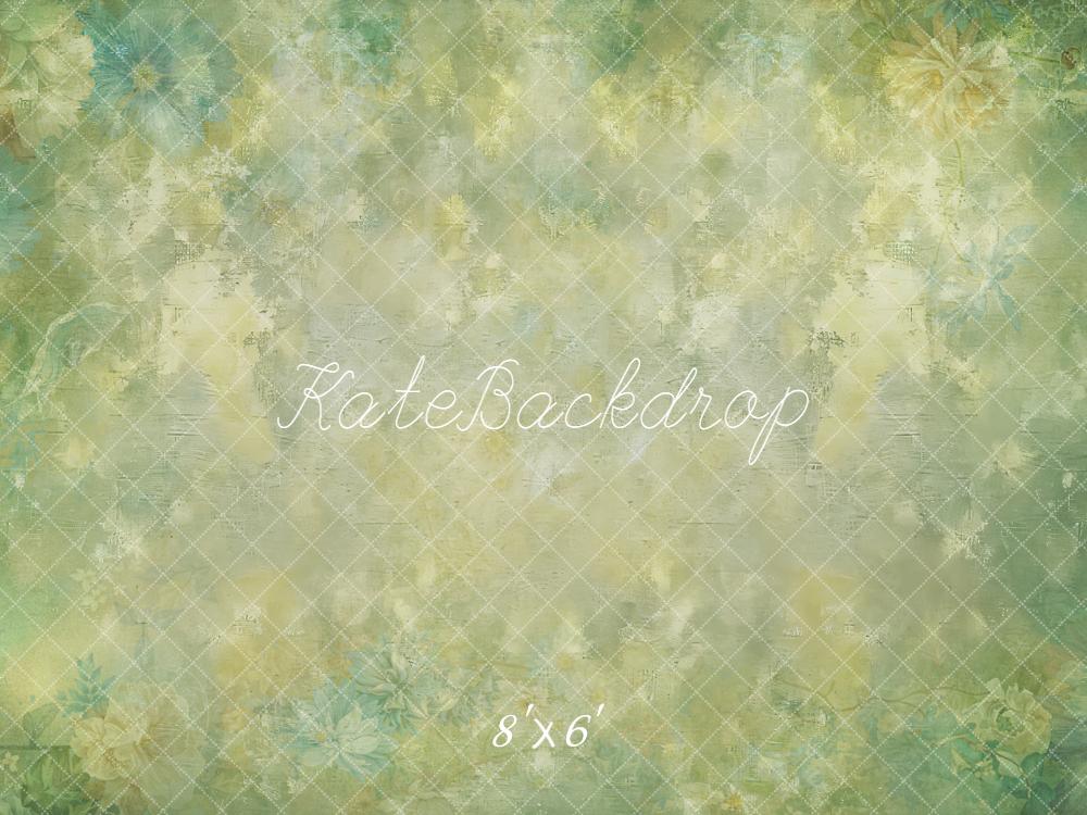 Kate Pastel Floral Fine Art Green Backdrop Designed by Kate Image