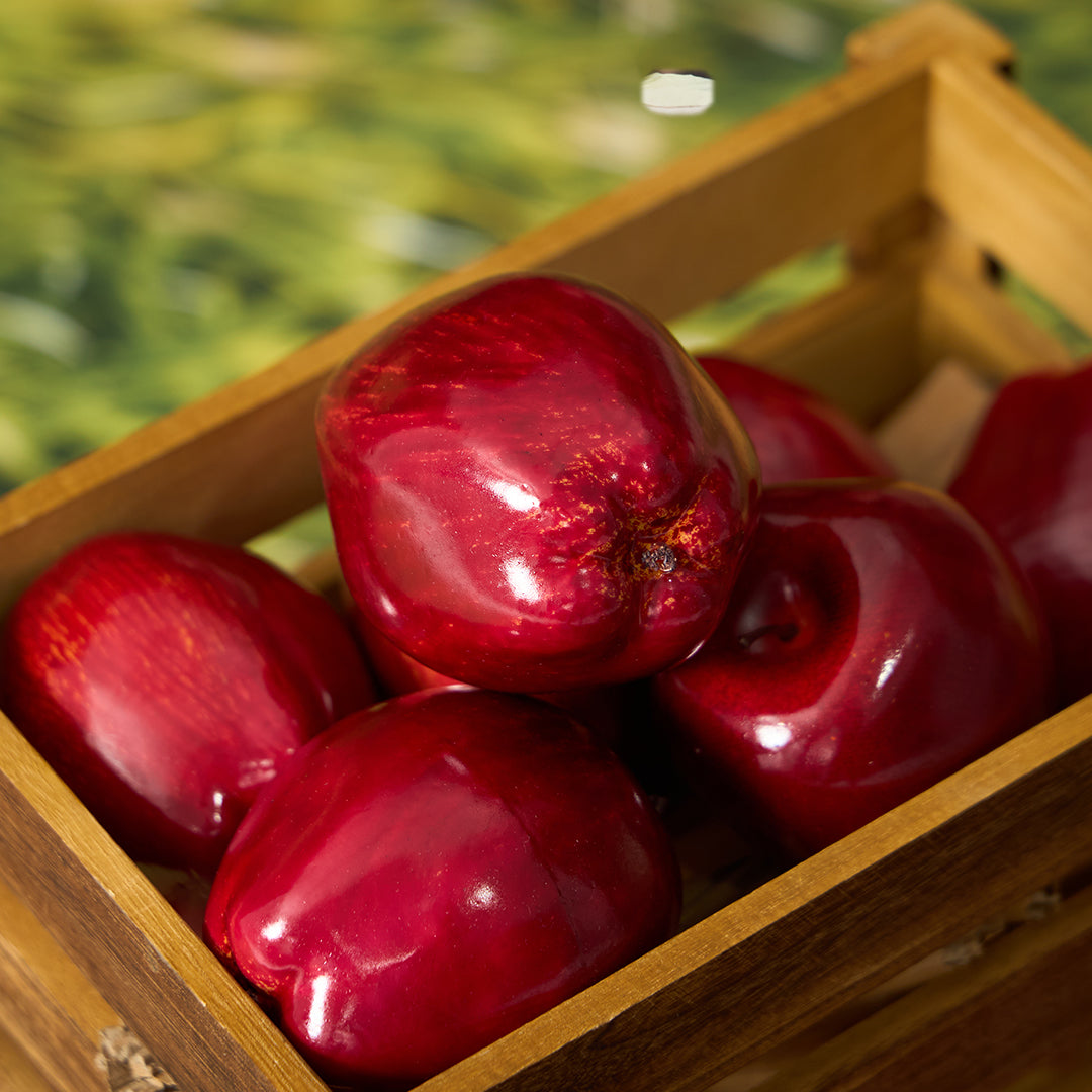 Kate 10pcs Artificial Red Delicious Apples(D ≈ 2.76" H ≈ 4.33") for Photography