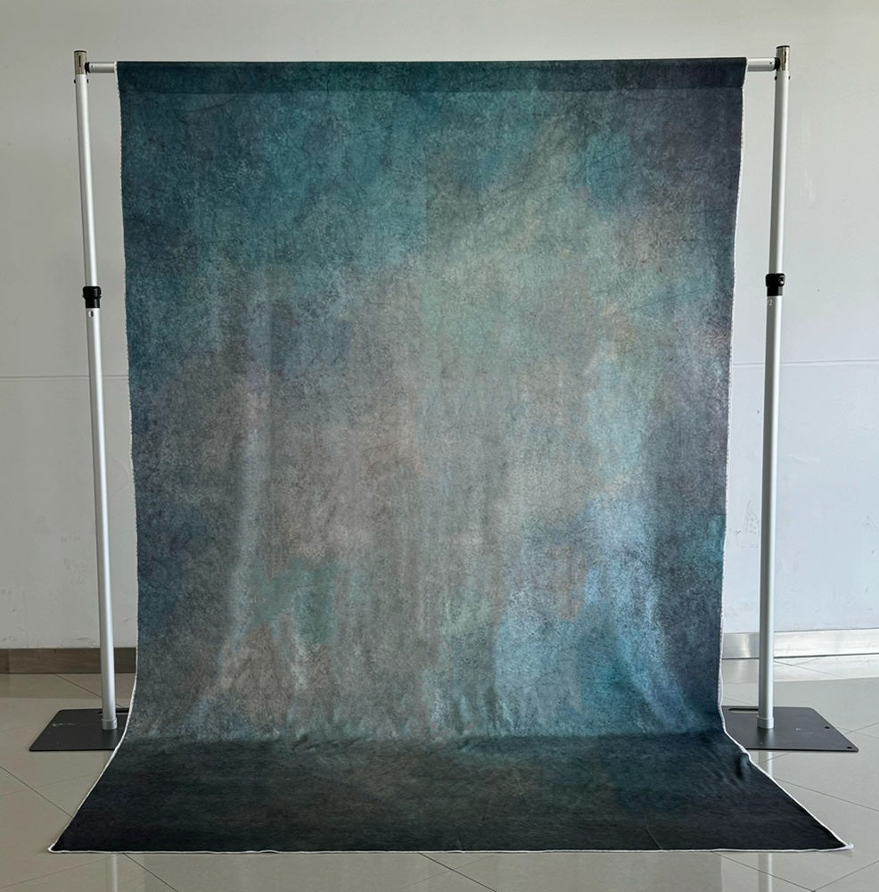 Kate Abstract Texture Green Blue Rusty Photos Fleece Backdrop -UK