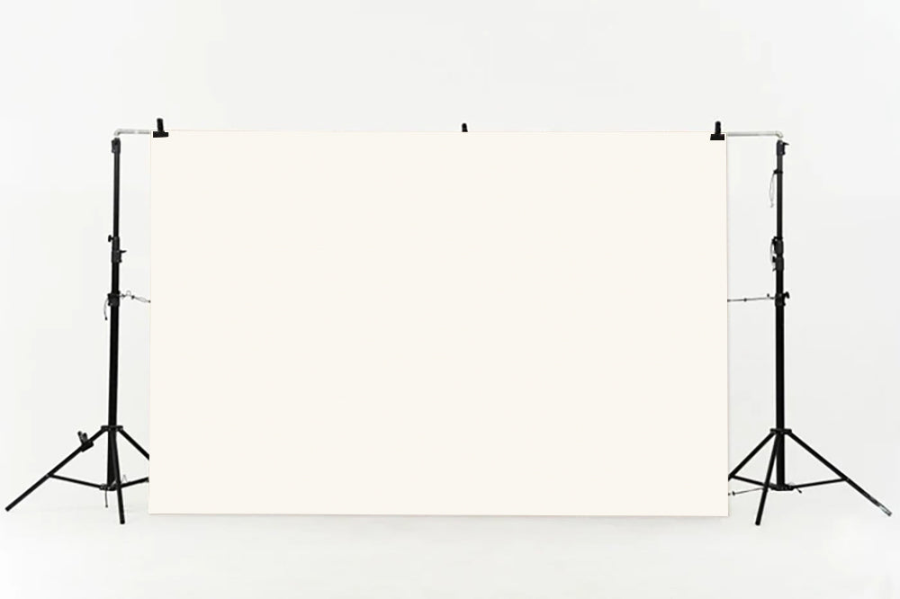 Kate Solid light cream Vinyl floor backdrop