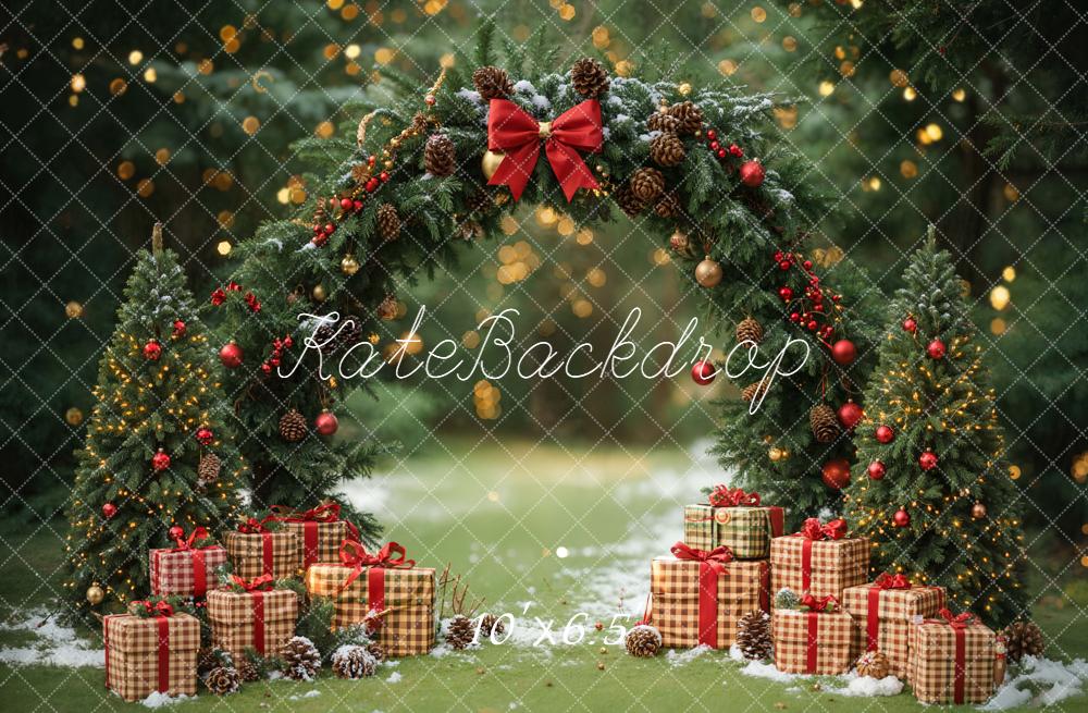 Kate Christmas Arch Gift Boxes Forest Backdrop Designed by Emetselch -UK