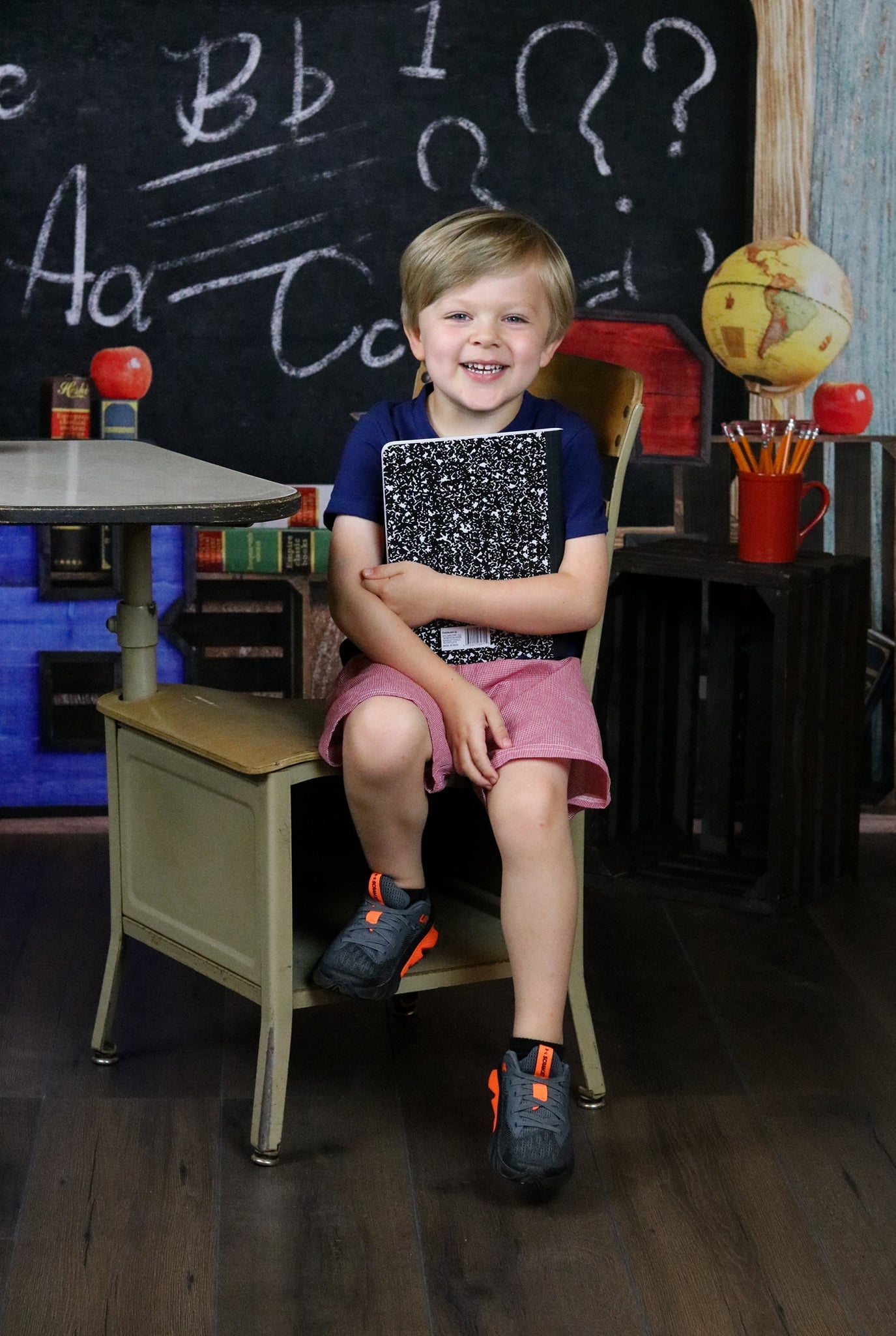 Kate Back to School Summer Blackboard Colorful ABC Fleece Backdrop -UK