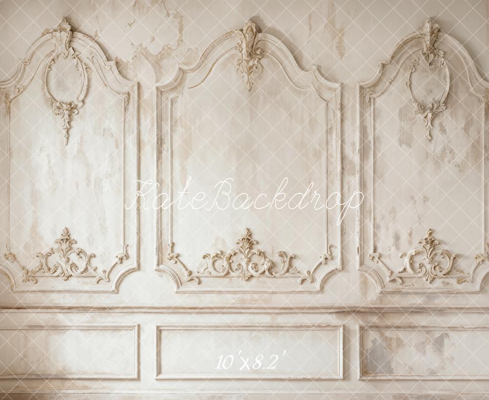 Kate Vintage Ornate Wall Panels Fleece Backdrop Designed by Kate Image -UK