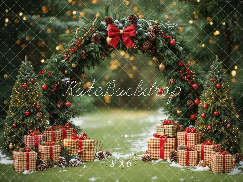 Kate Christmas Arch Gift Boxes Forest Backdrop Designed by Emetselch -UK