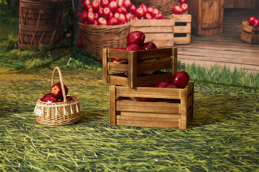 Kate 10pcs Artificial Red Delicious Apples(D ≈ 2.76" H ≈ 4.33") for Photography