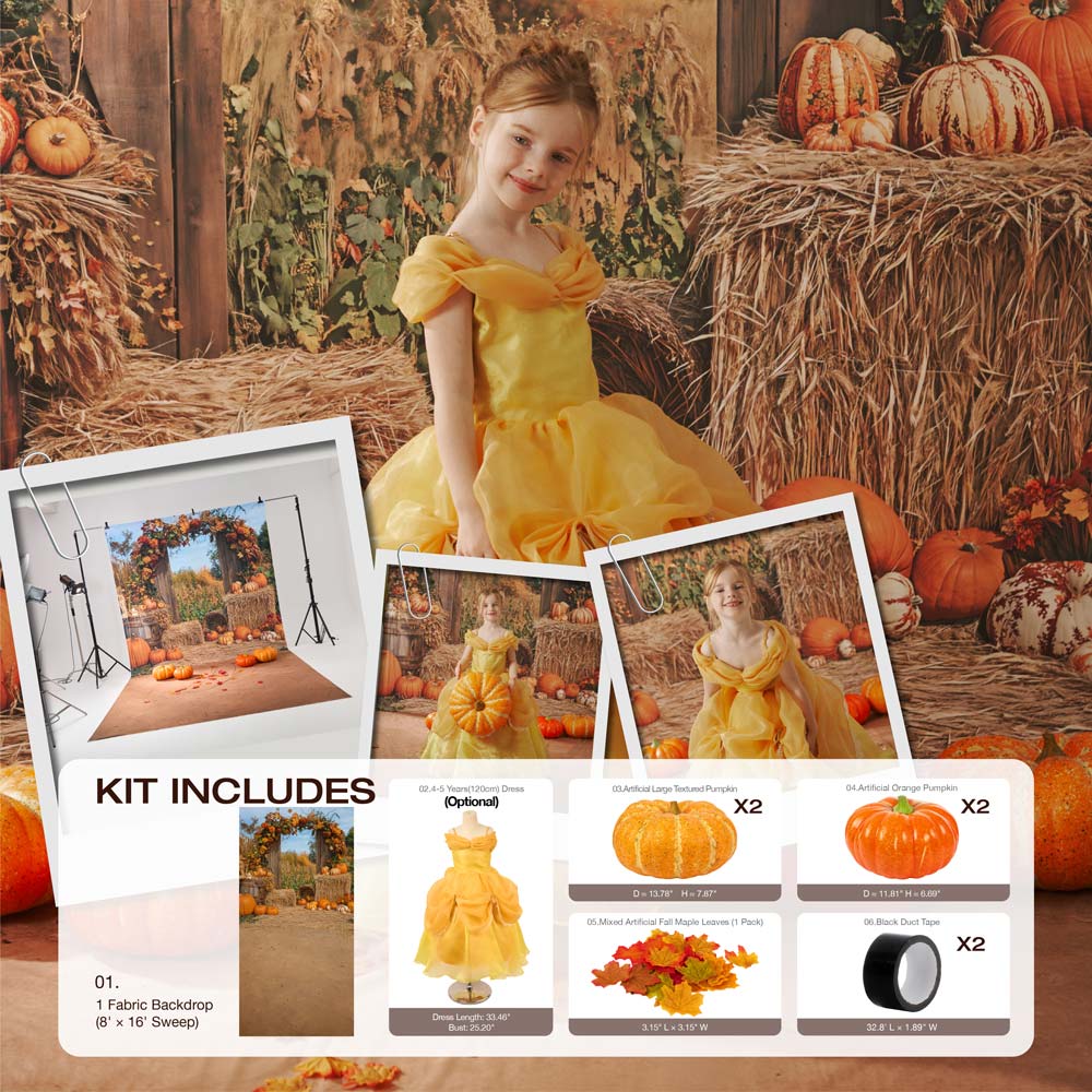 Kate Autumn Pumpkin Stand Photo Kit -UK