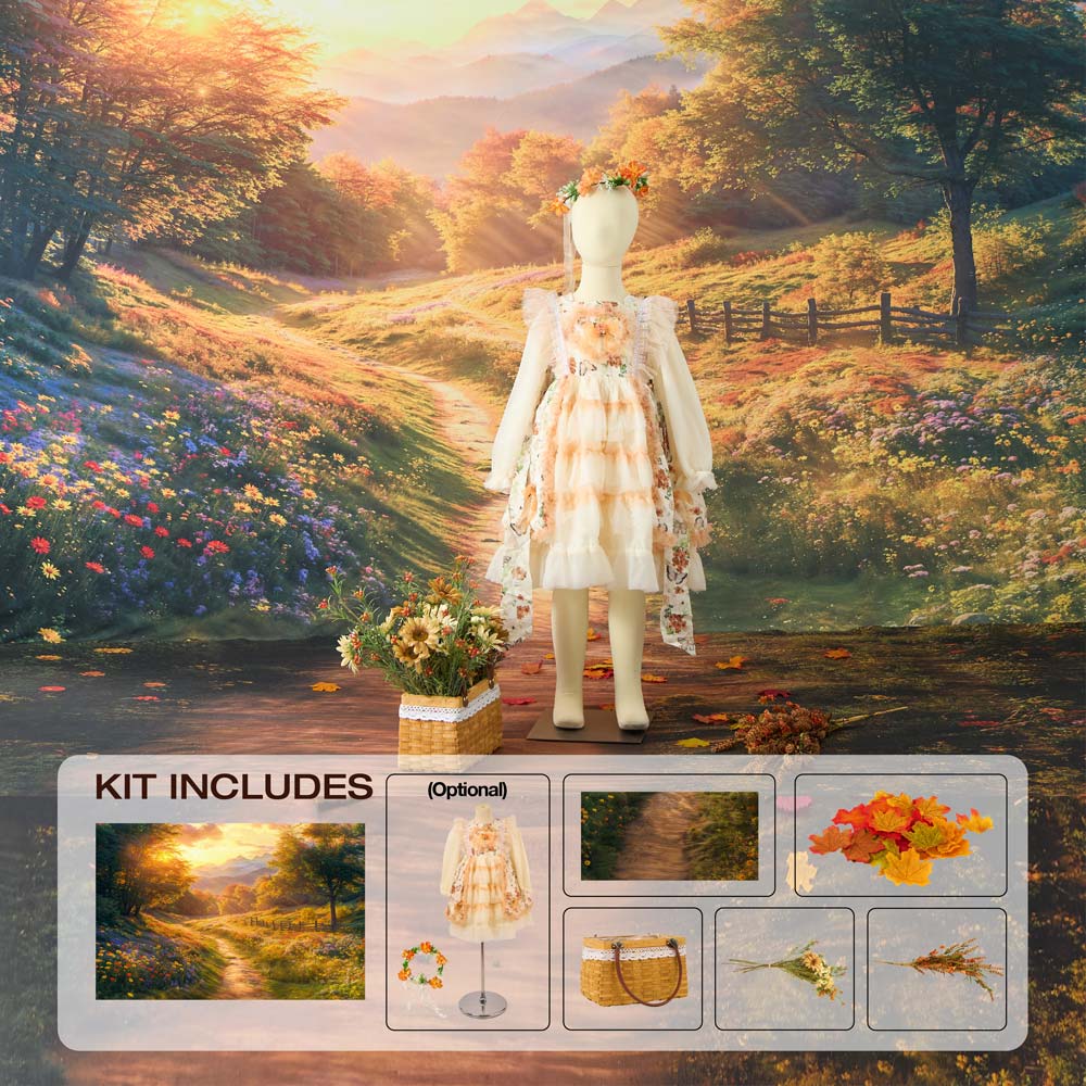 Kate Autumn Country Road Photo Kit -UK