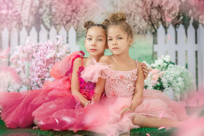 Kate Spring Flower Tree Backdrop Fence Designed by Chain Photography -UK