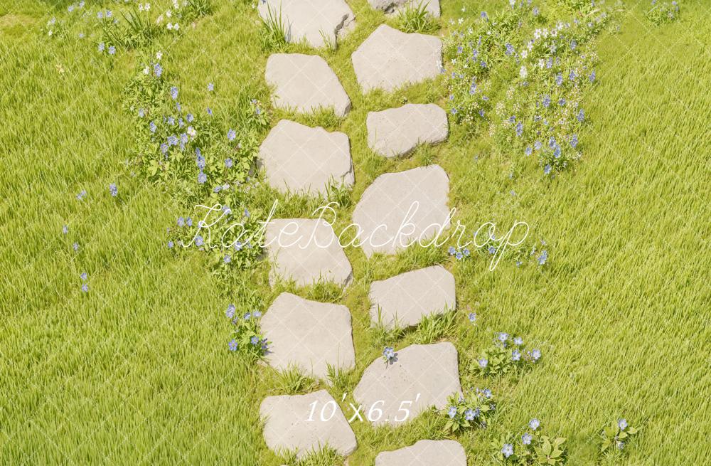 Kate Stone Pathway Grass Floor Backdrop Designed by Kate image