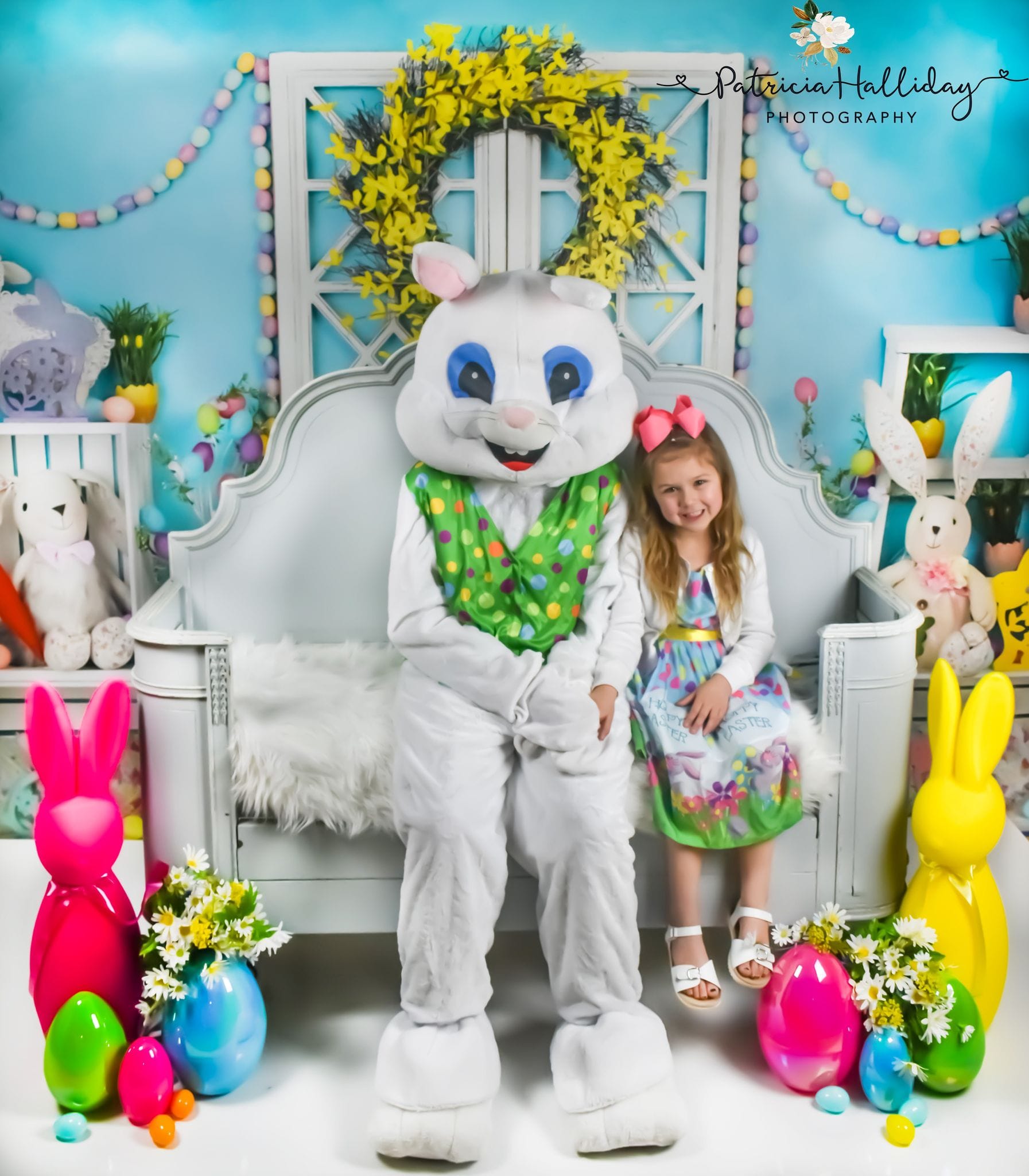 Kate Barn Door Easter Colorful Egg Cake Smash Backdrop for Photography -UK