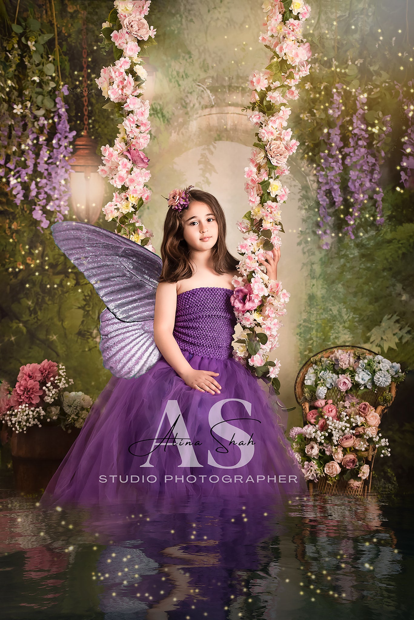 Kate Spring Green Dreamlike Fairytale Forest Backdrop for Photoshoot -UK