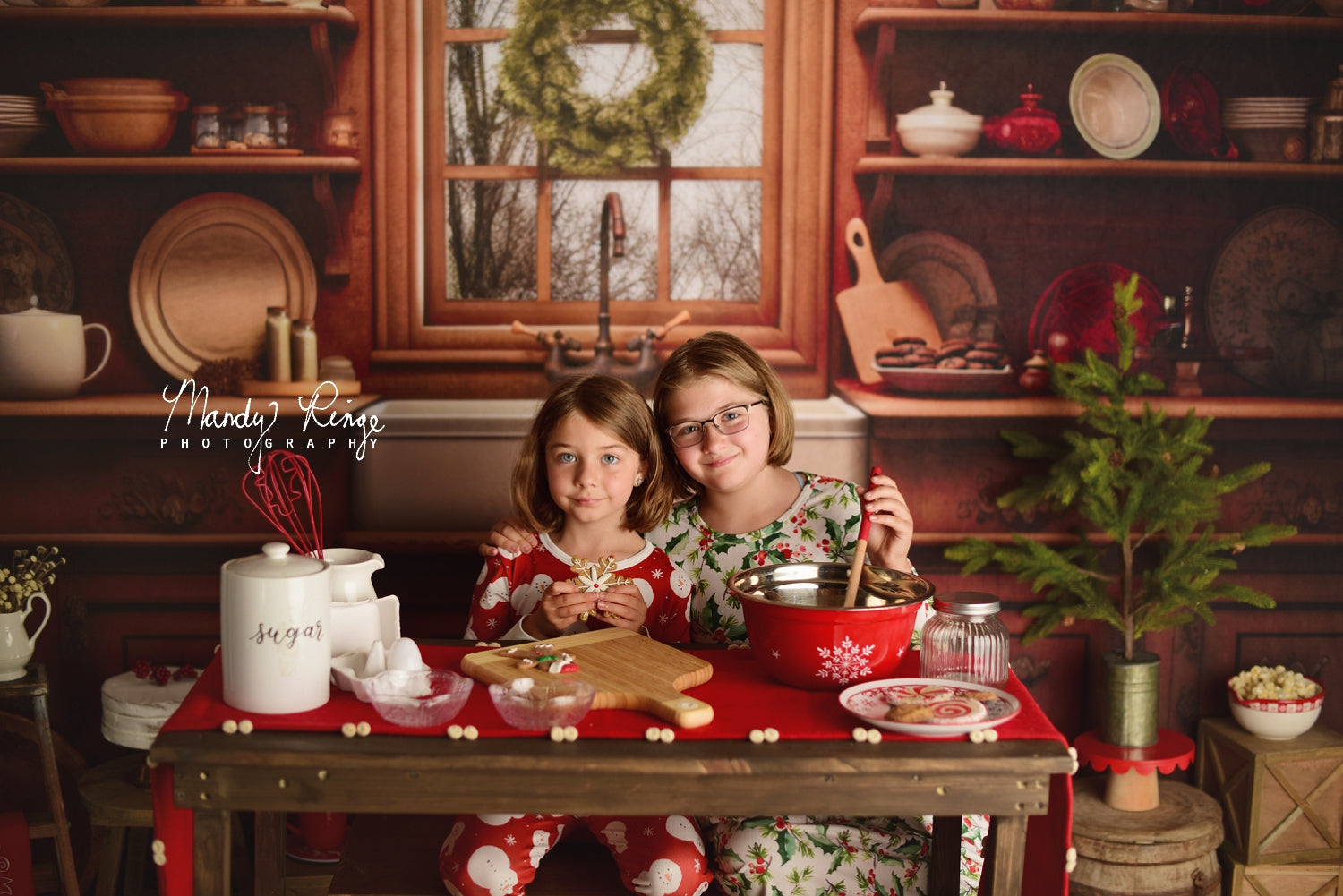 Kate Cozy Christmas Kitchen Backdrop Designed by Mandy Ringe Photography -UK