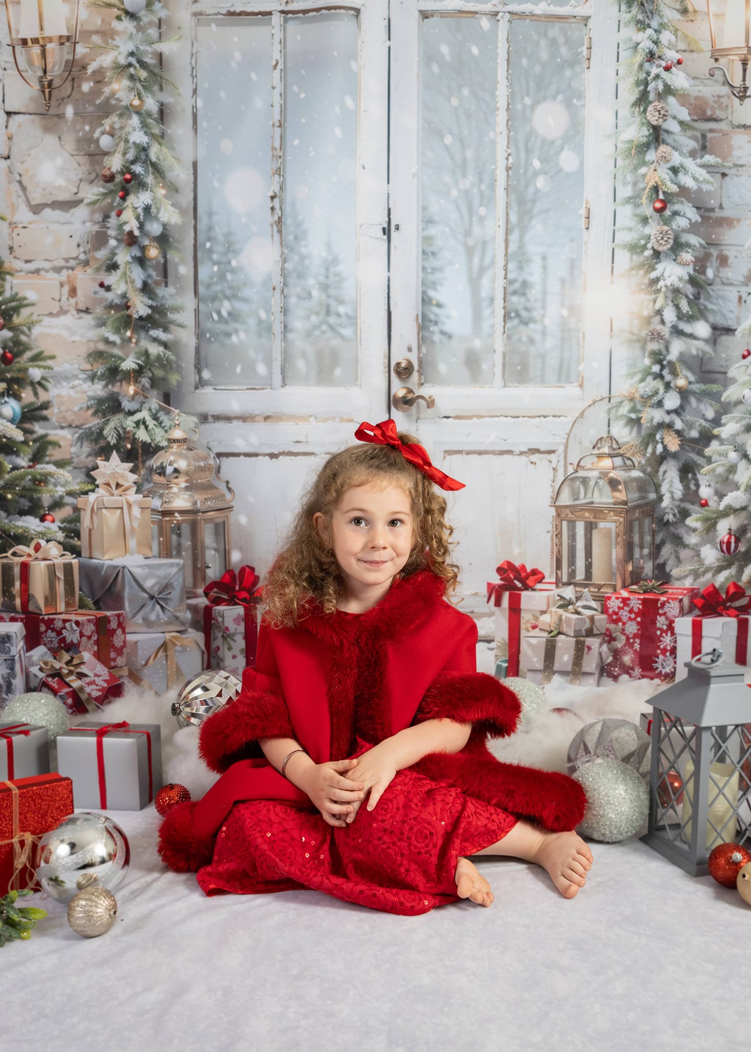 Kate Christmas Tree Gift Door Backdrop Designed by Emetselch