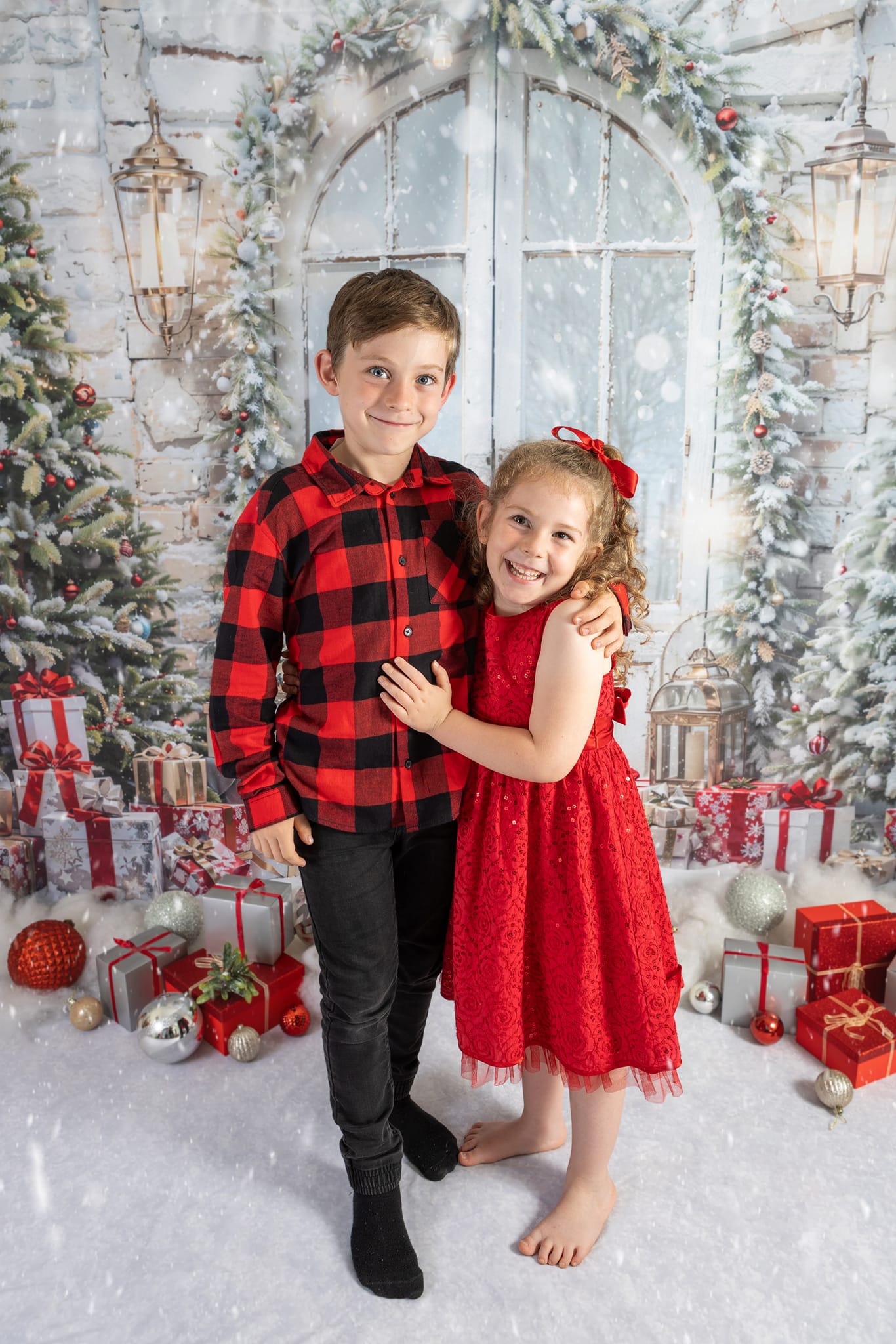 Kate Christmas Tree Gift Door Backdrop Designed by Emetselch -UK