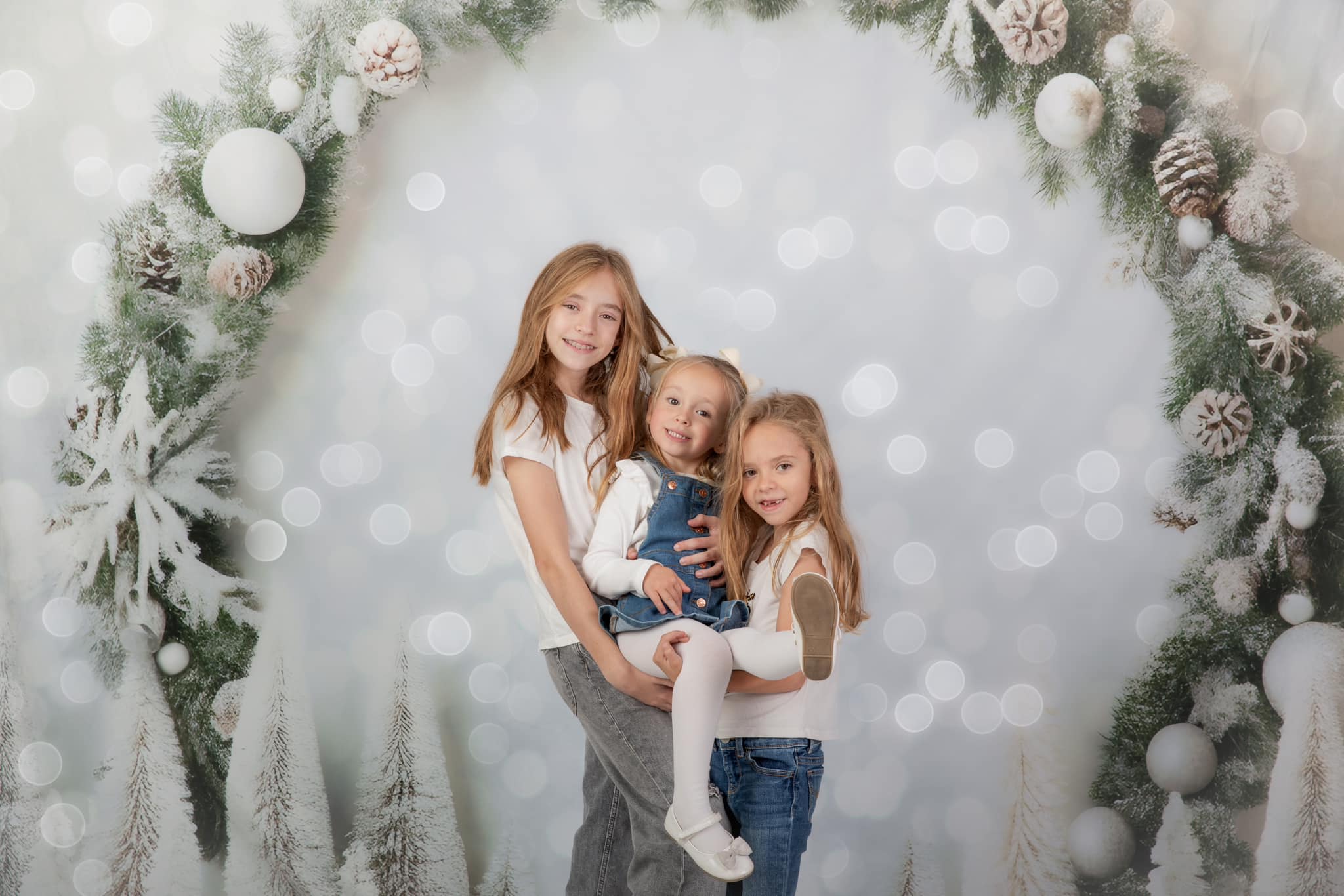 Kate White Christmas Arch Bokeh Neon Backdrop for Photography -UK
