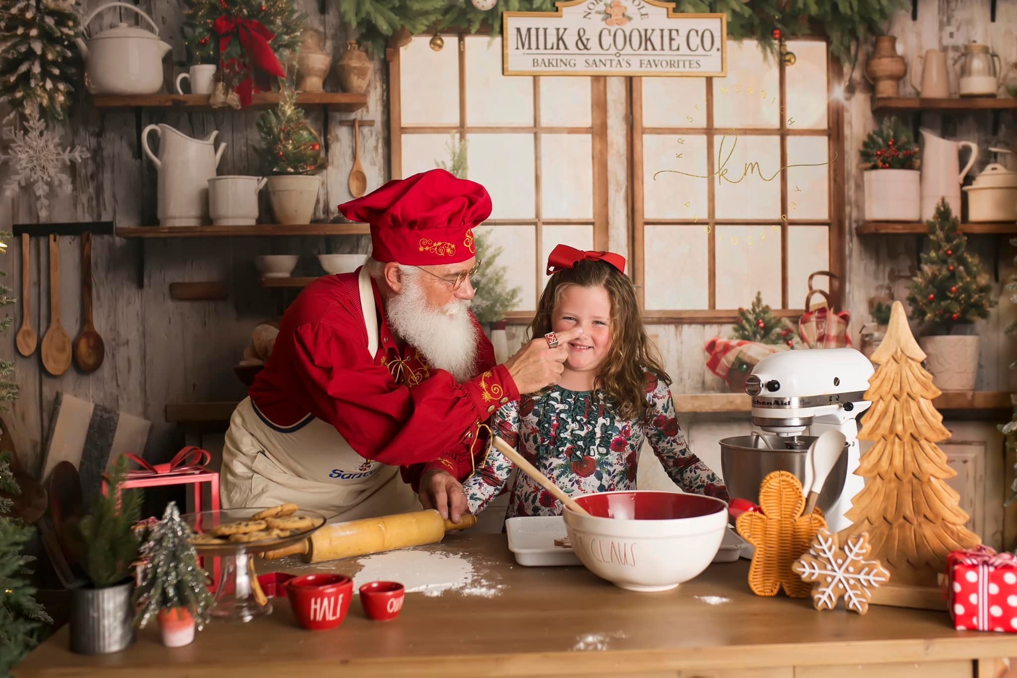 Kate Christmas Kitchen Backdrop Designed by Emetselch -UK