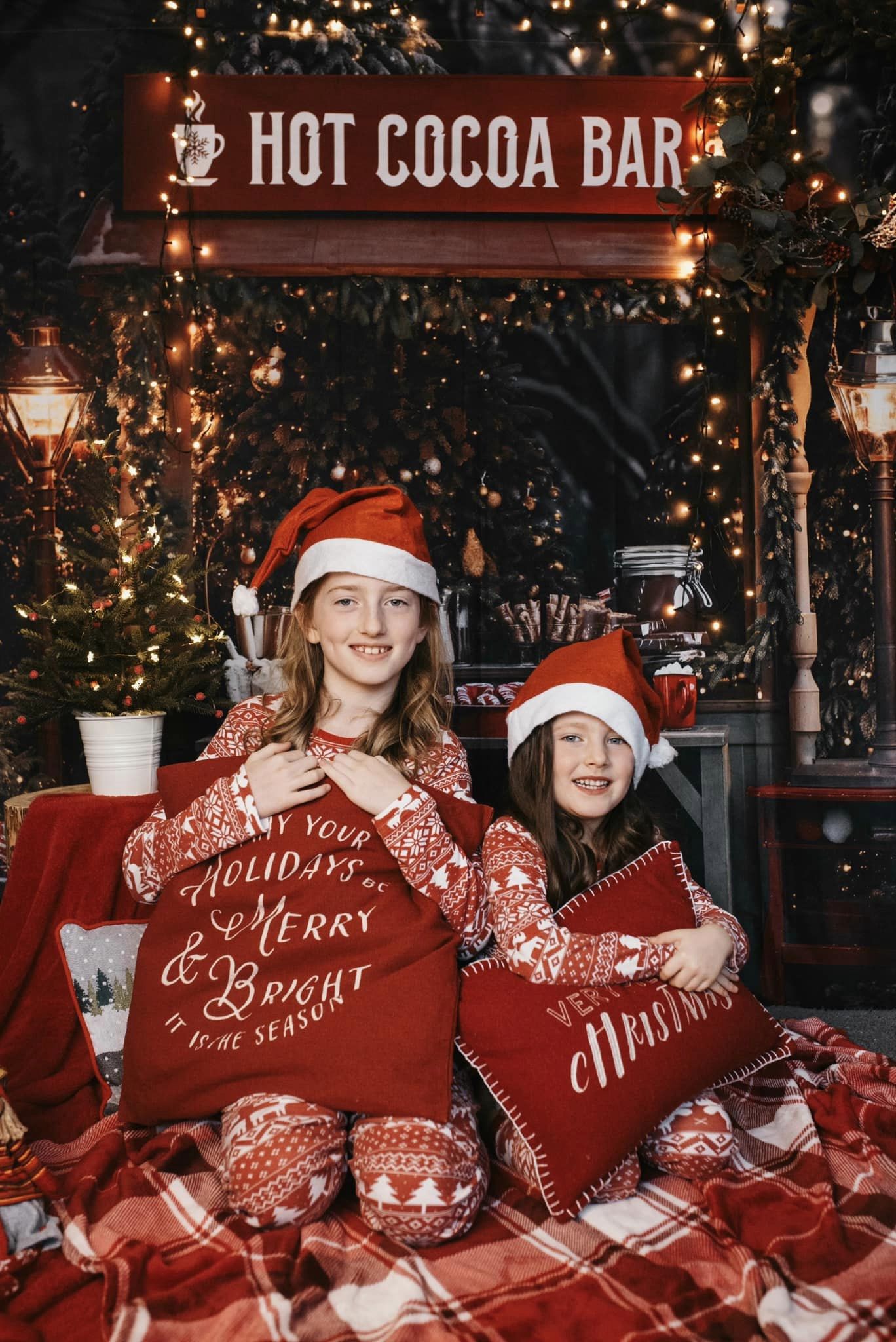 Kate Christmas Hot Cocoa Bar Backdrop for Photography -UK