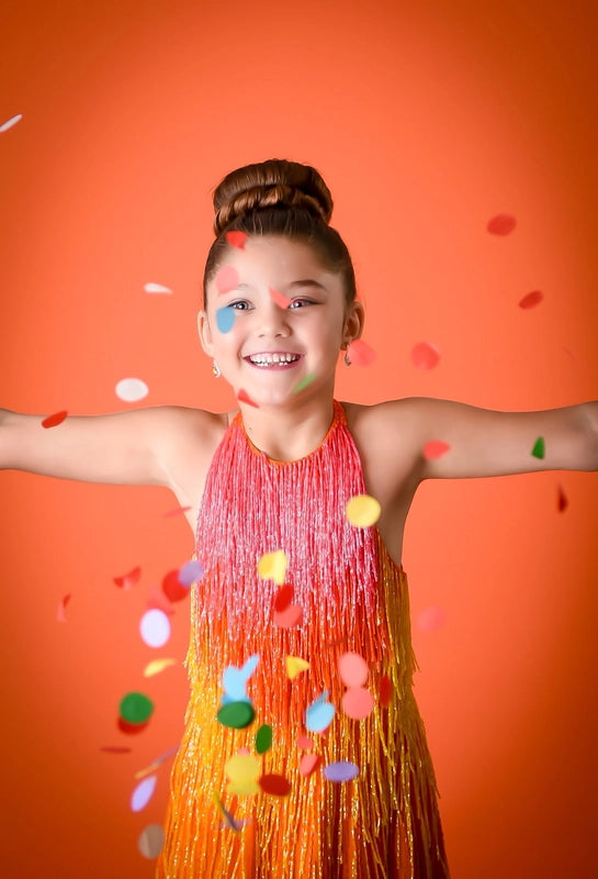 Kate Bright Orange Seamless Paper Backdrop for Photography
