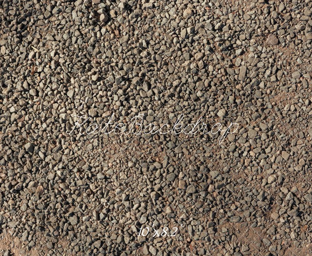 Kate Gravel Stone Ground Texture Floor Backdrop Designed by Mini MakeBelieve -UK