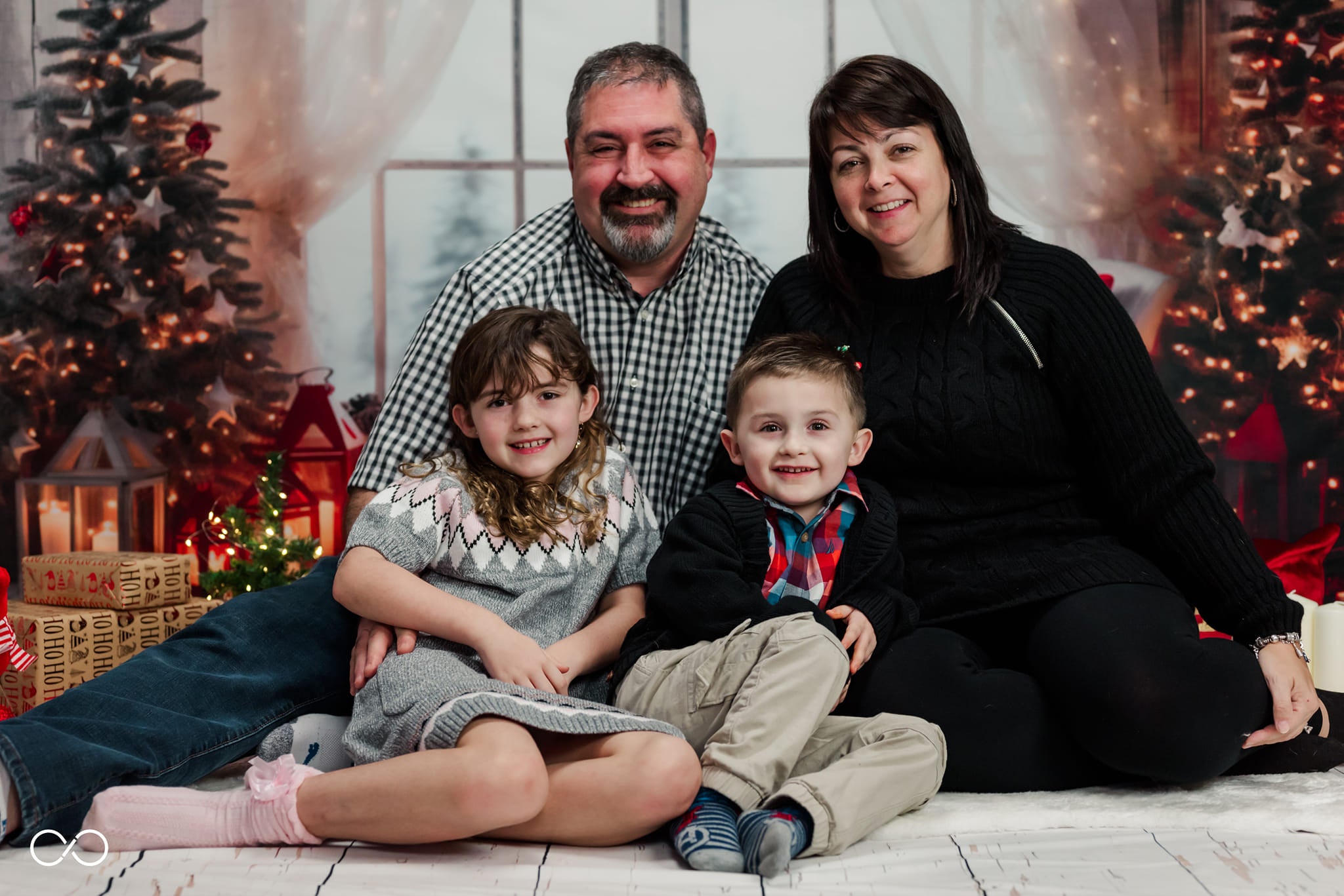 Kate Christmas Warm Room Window Tree Backdrop Designed by Emetselch -UK