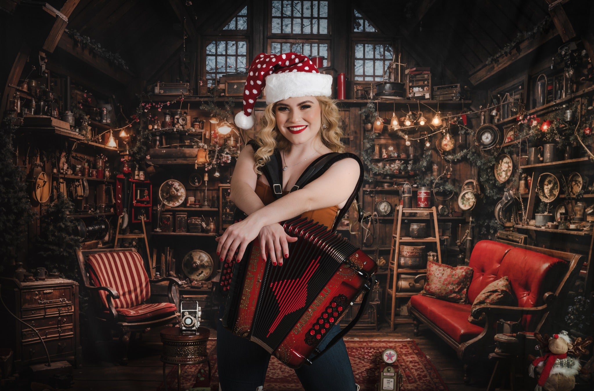 Kate Christmas Santa House Backdrop Designed by Emetselch -UK