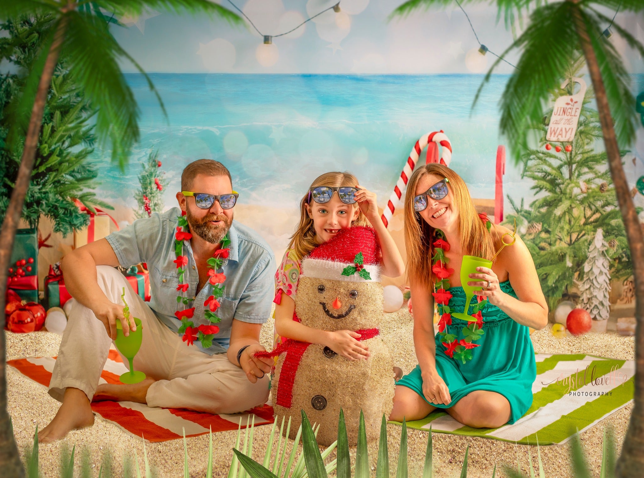 Kate Christmas In Summer Beach Gifts Backdrop Designed by Emetselch -UK