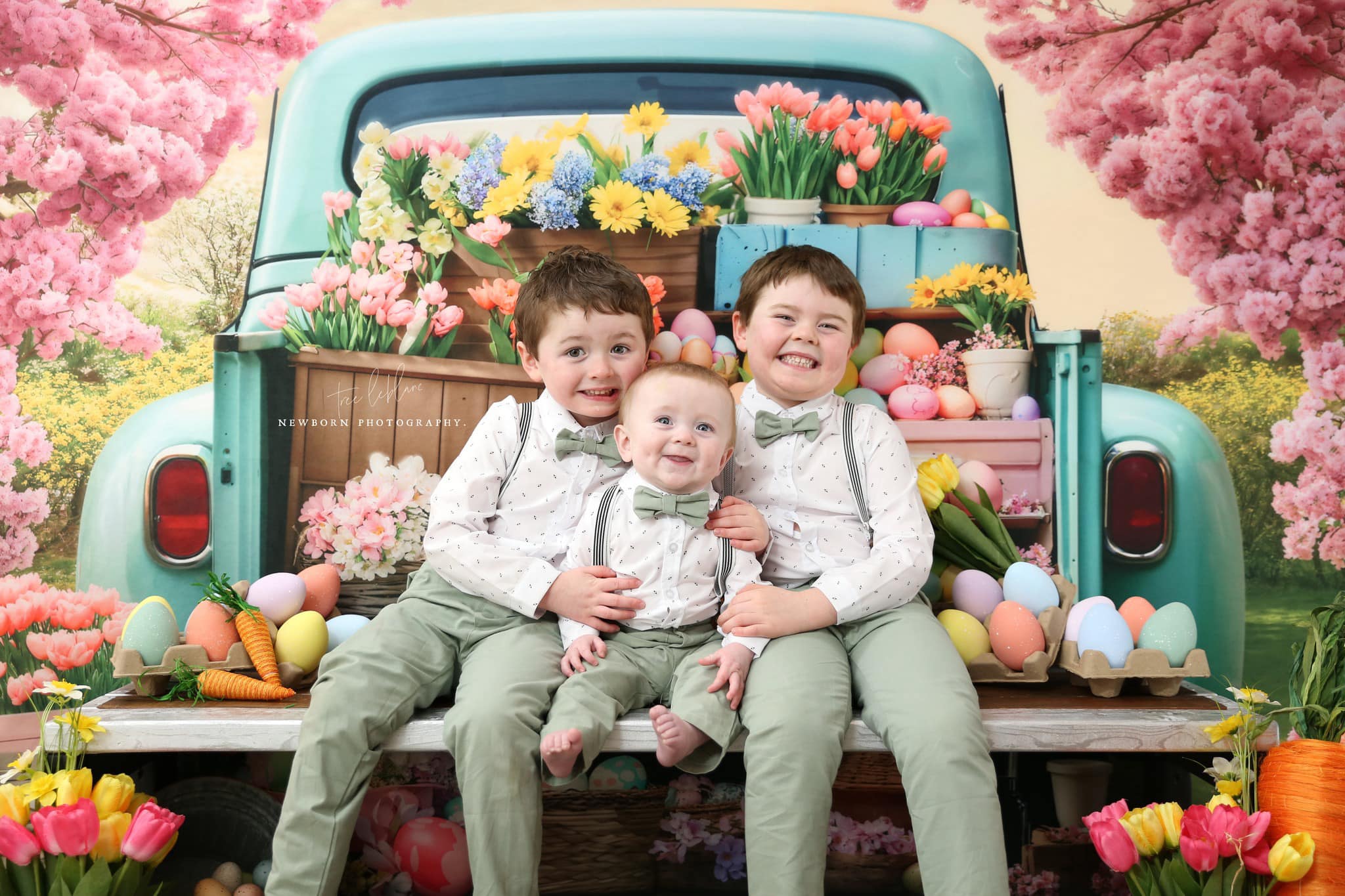 Kate Easter Flower Truck Backdrop Designed by Emetselch -UK