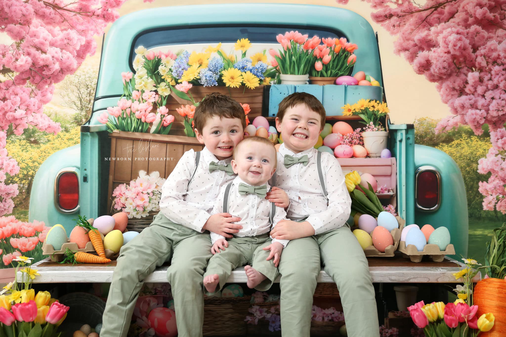 Kate Easter Flower Truck Backdrop Designed by Emetselch