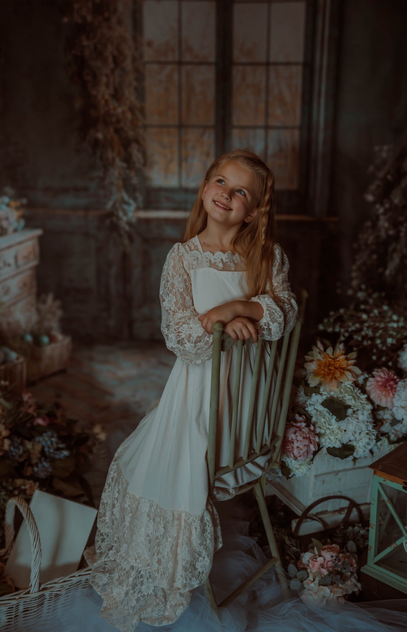 Kate Easter Egg Potted Window Room Backdrop for Photography -UK