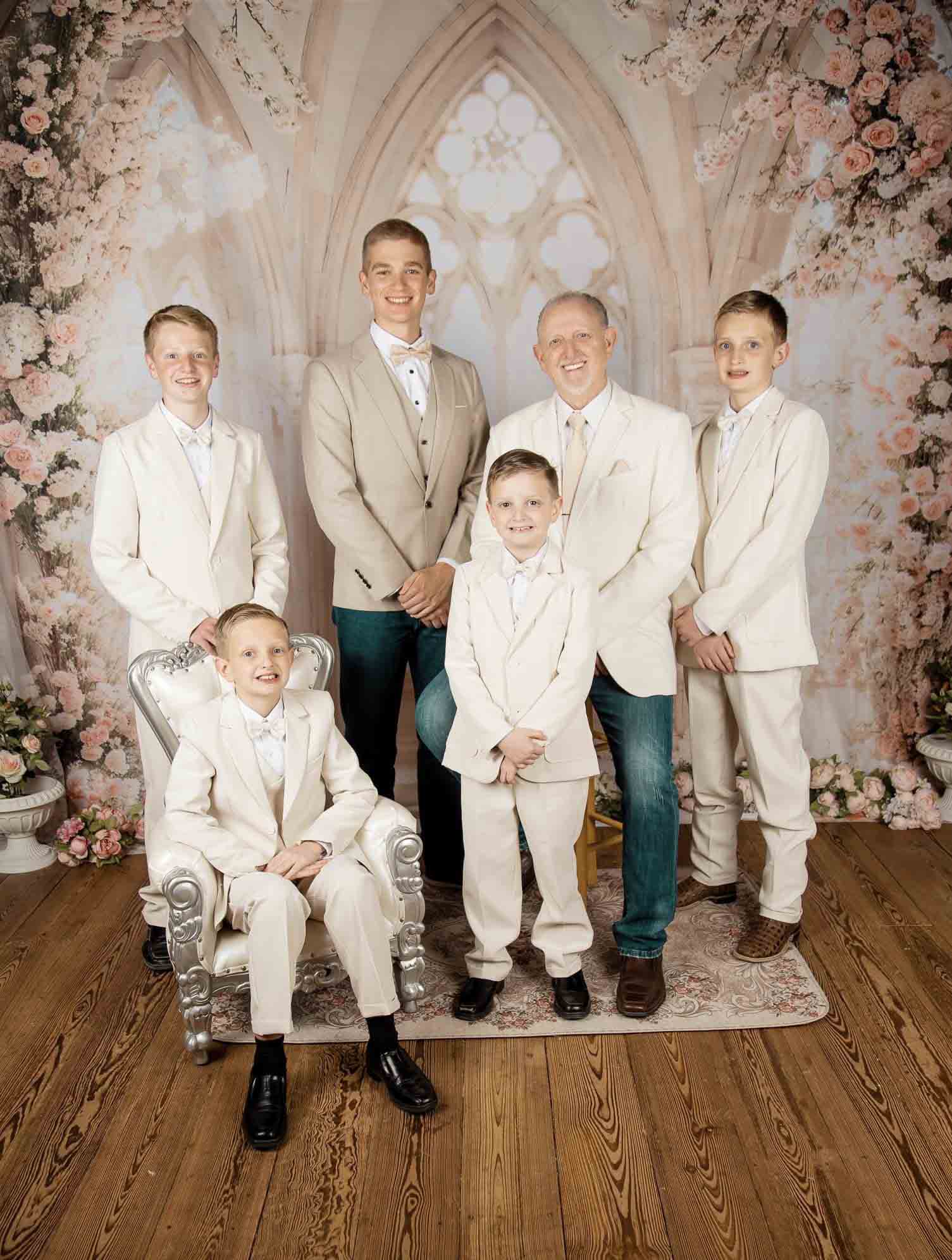 Kate Spring White Flowers Window Room Backdrop Designed by Emetselch -UK