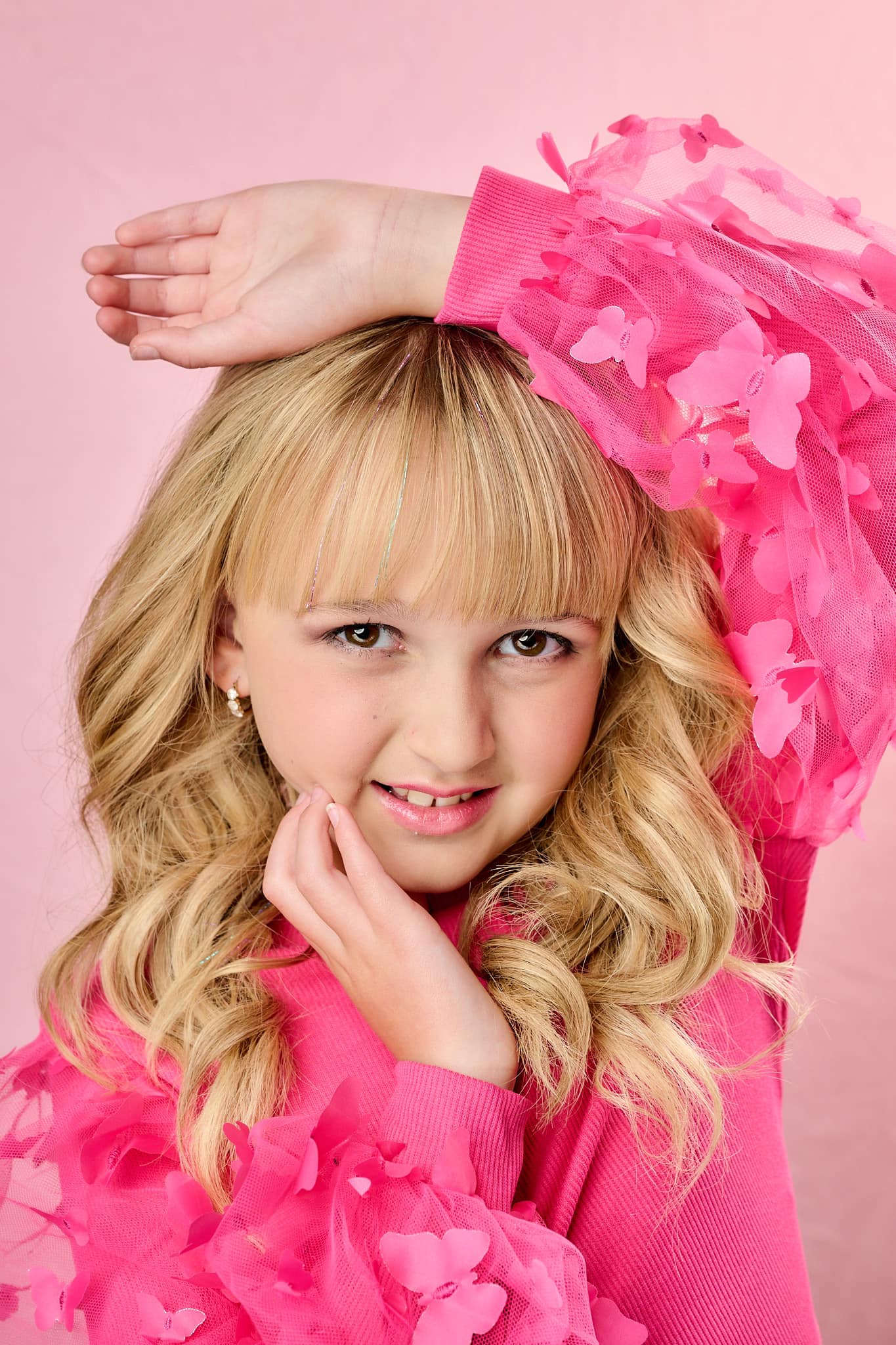 Kate Abstract Cream/Abstract Pink Collapsible Backdrop Photography 5X6.5ft(1.5x2m) -UK