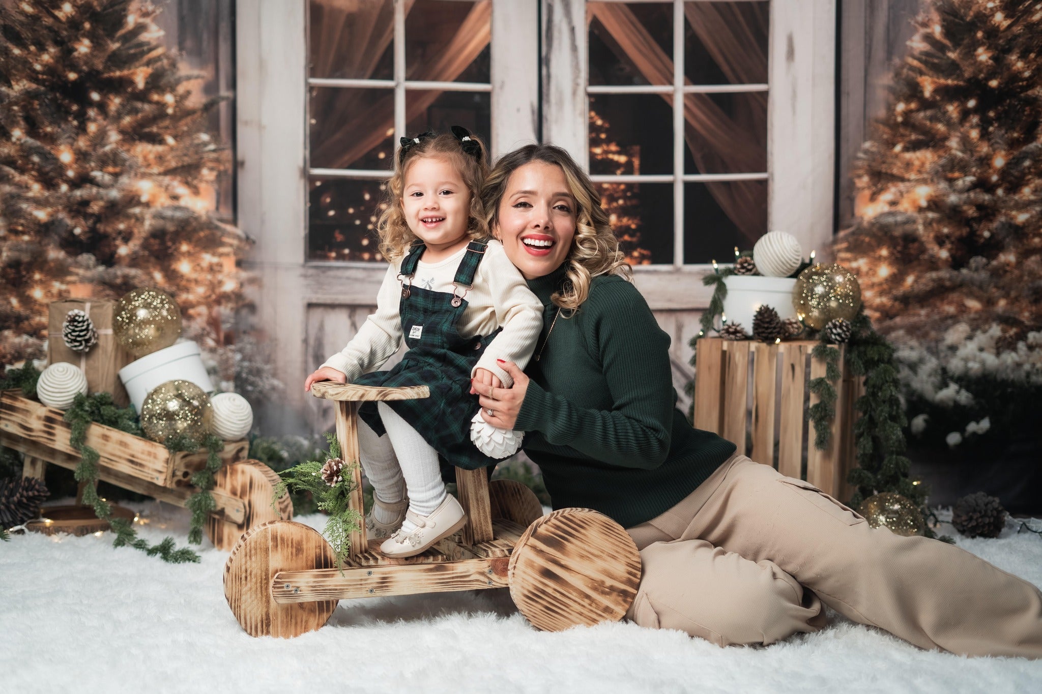 Lightning Deals Kate Christmas Barn Backdrop Designed by Emetselch -UK