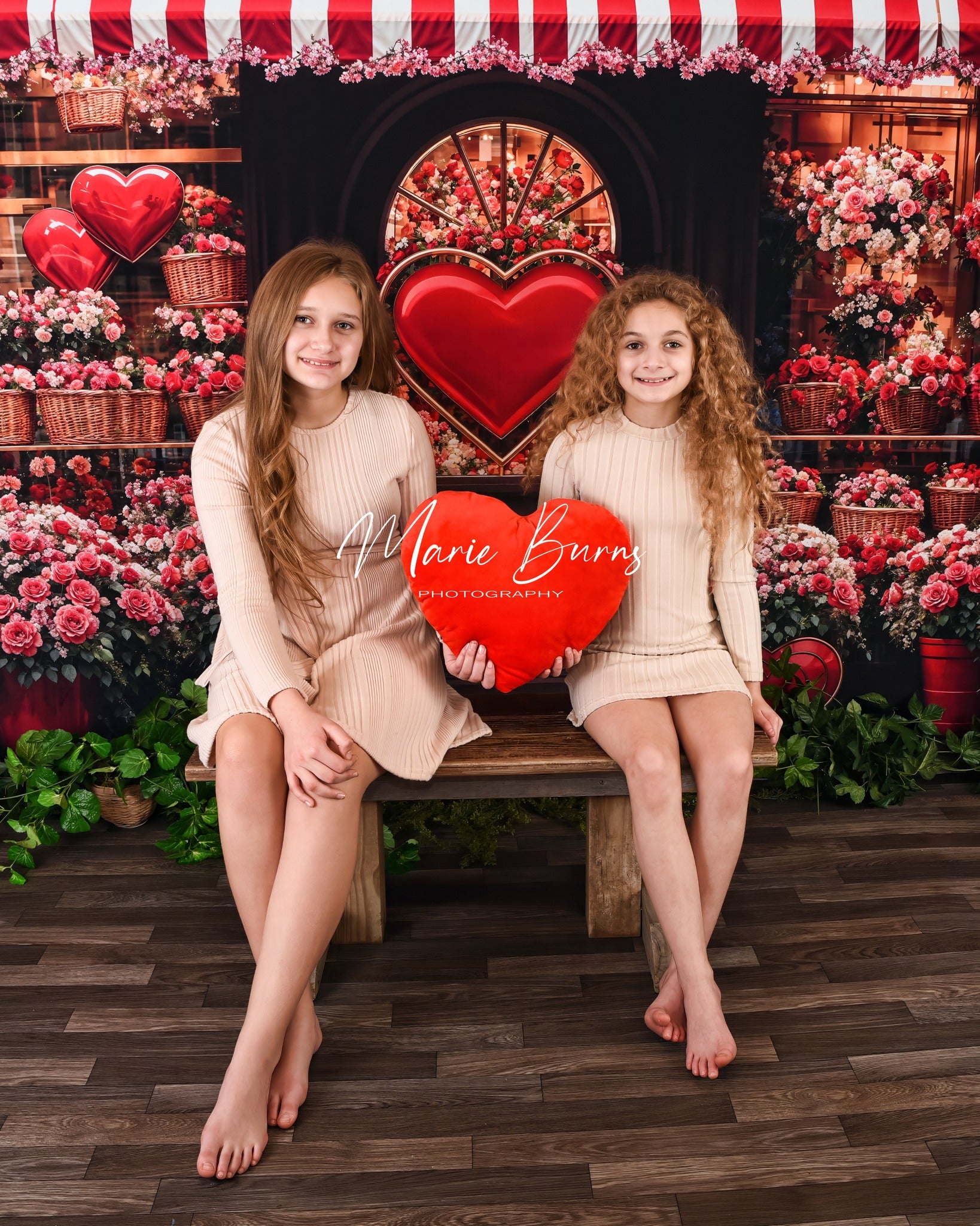 On Sale Kate Valentine's Day Flower Shop Backdrop Designed by Emetselch -UK