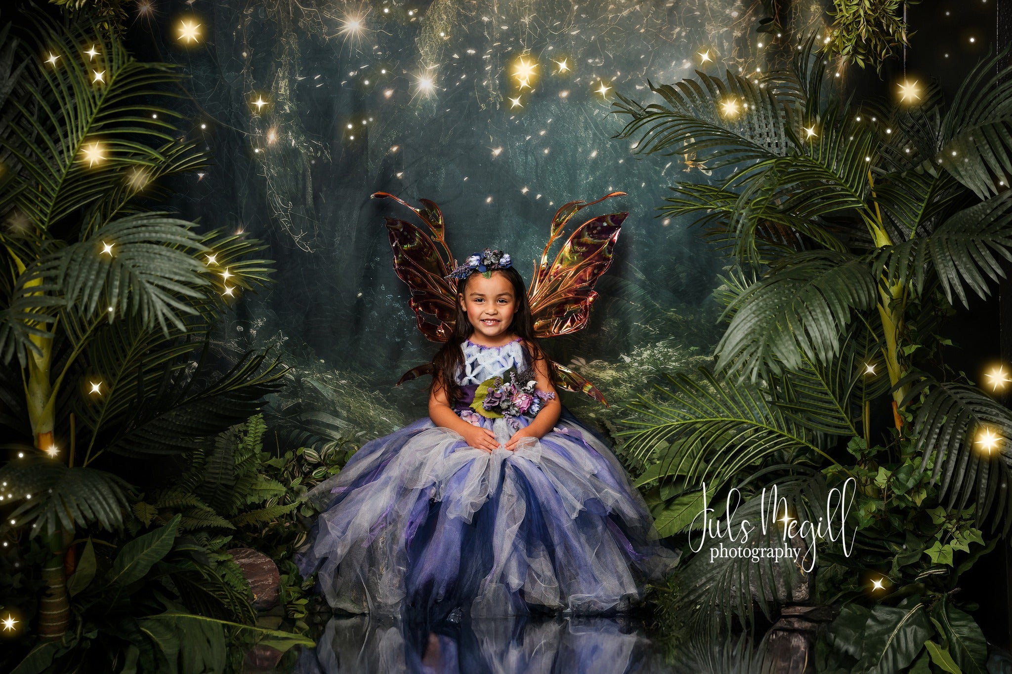 Kate Spring Fairy Forest Night Backdrop Designed by Mandy Ringe Photography -UK
