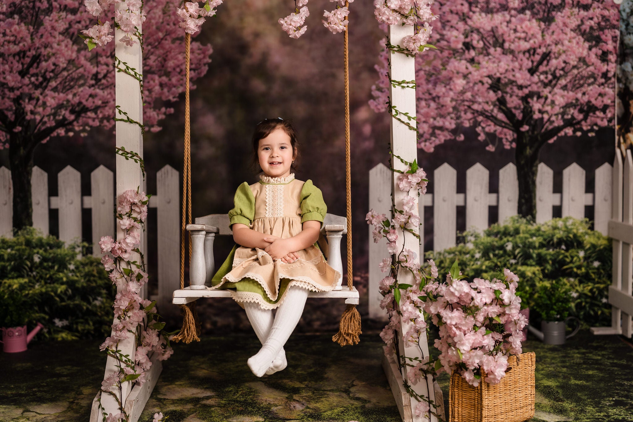 Kate Spring Garden Cherry Blossoms Backdrop for Photography -UK