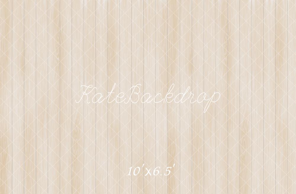 Kate Beige Wood Panel Floor Backdrop Designed by Emetselch