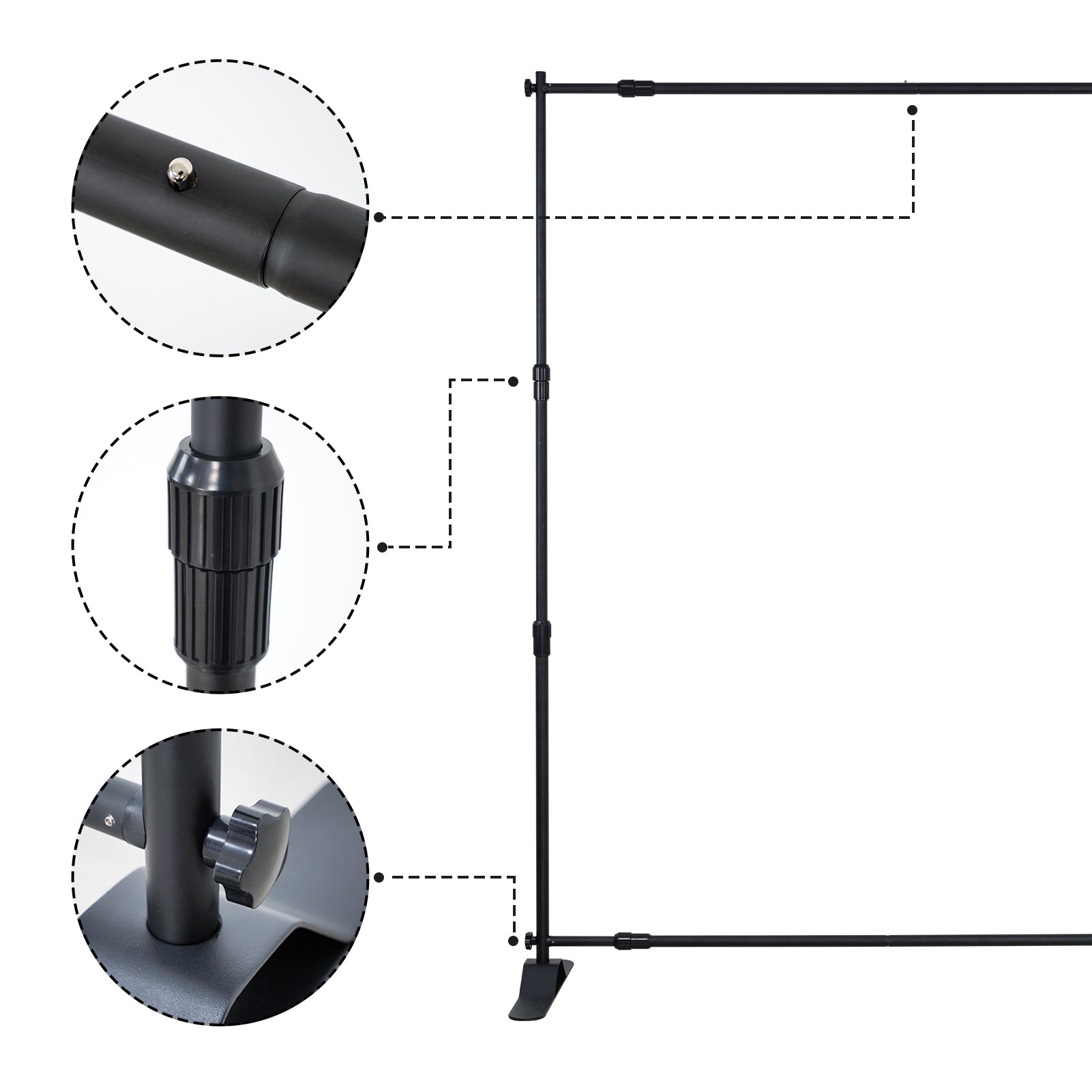 Kate Framework Telescopic Equipment Adjustable Photographic Backdrop Display Stand -UK