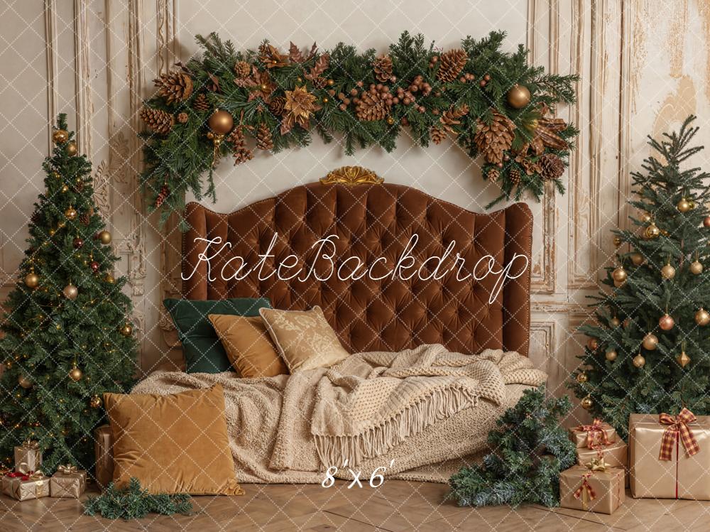 Kate Cozy Christmas Headboard Wall Backdrop Designed by Emetselch -UK