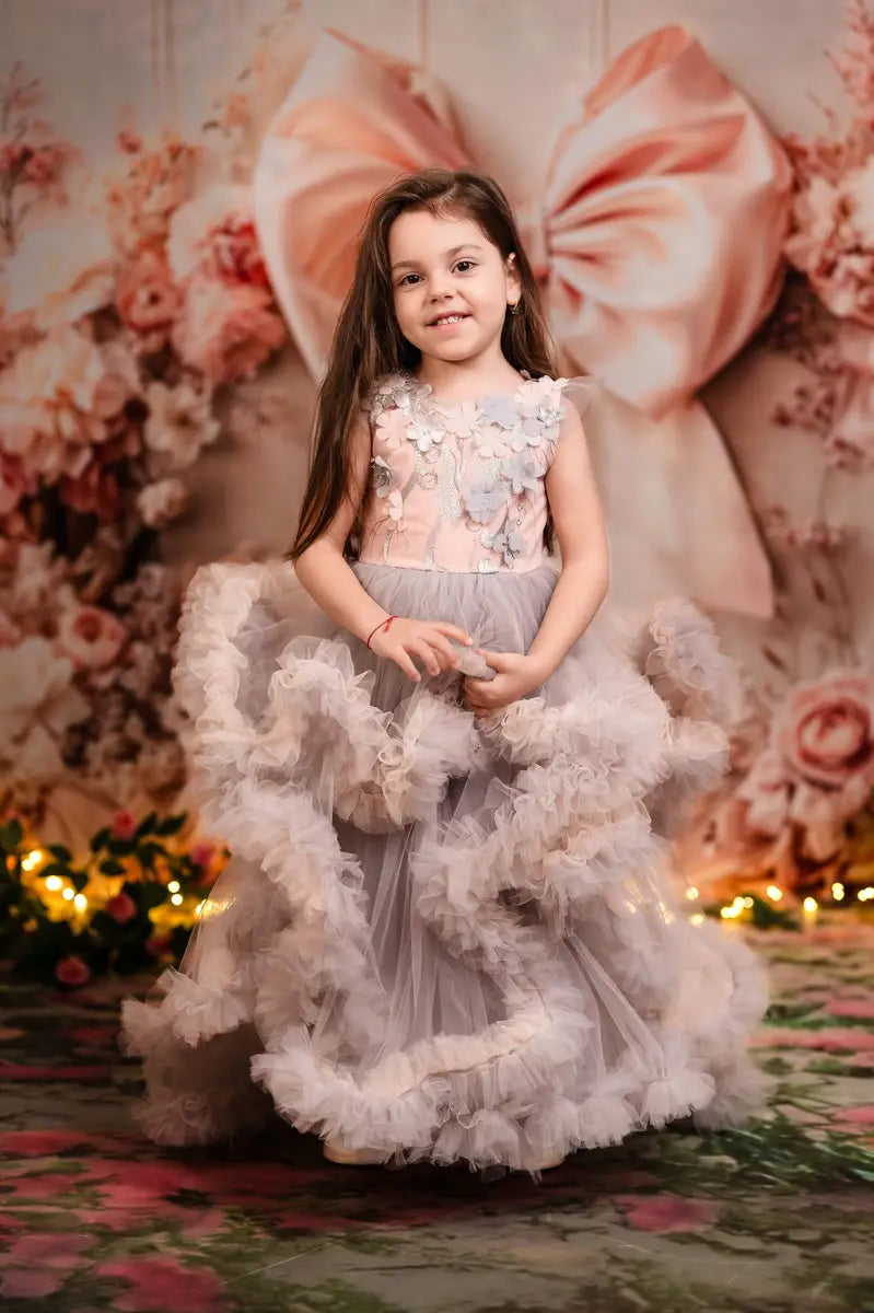 On Sale Kate Floral Arch Pink Big Bow Backdrop Designed by Emetselch -UK