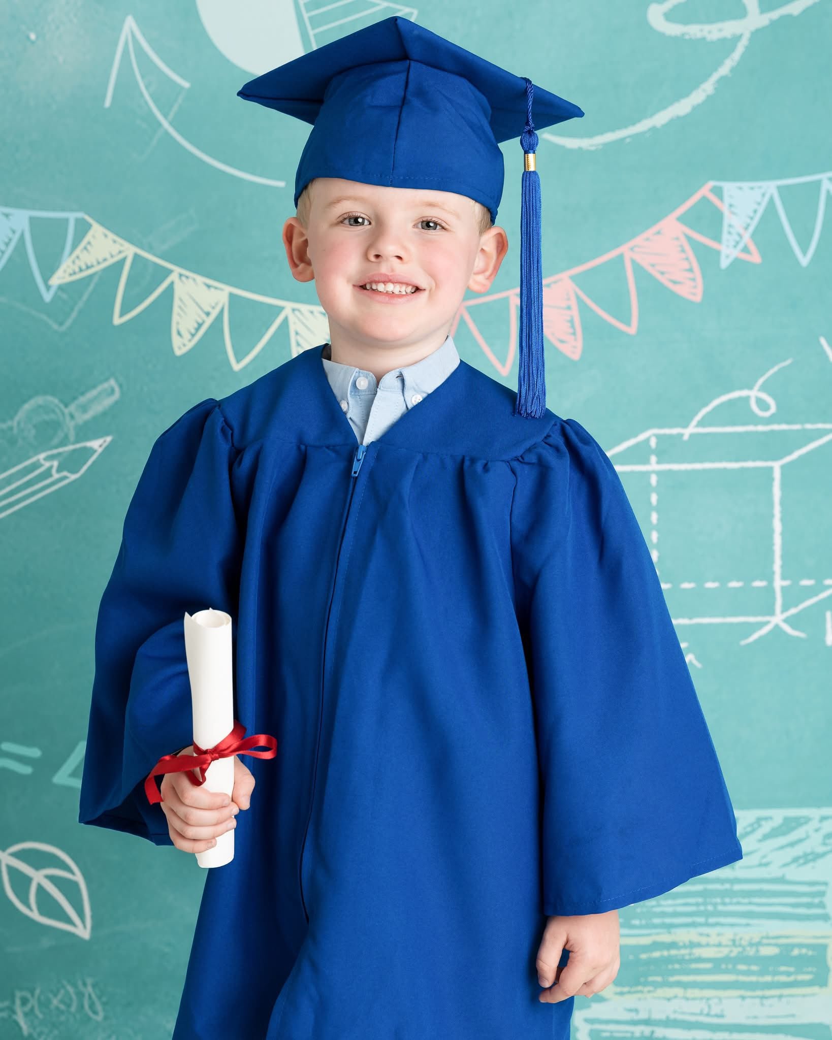 Kate Back to School Backdrop Green Blackboard Designed by Chain Photography